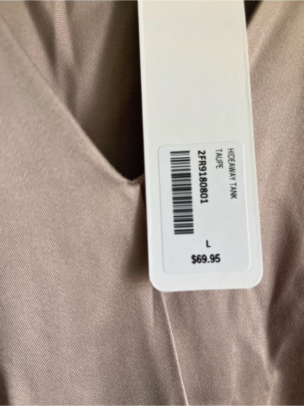 Soft Surroundings Hideaway Taupe Modal Sleeveless Tank Top NWT Large - Picture 4 of 5